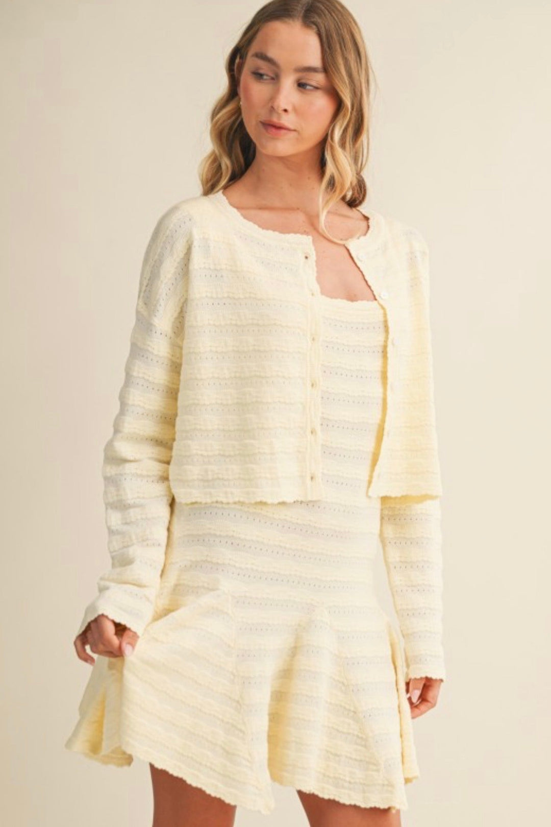 Alex Pointelle Sweater Dress