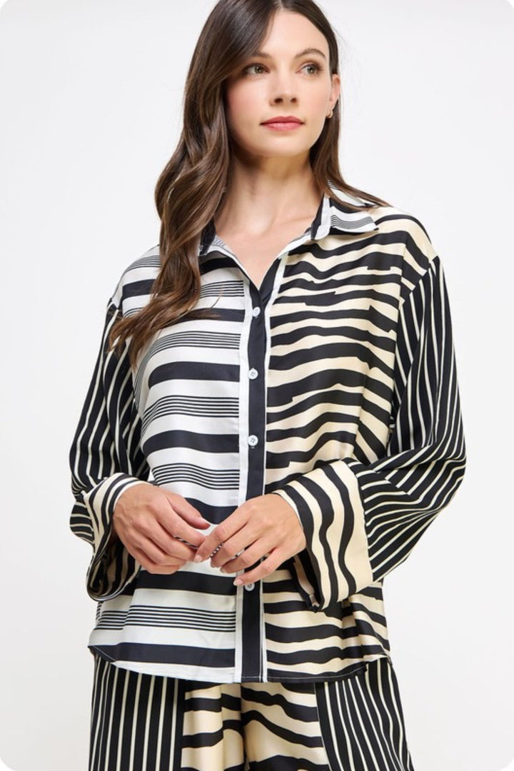 Right Here Stripe Top