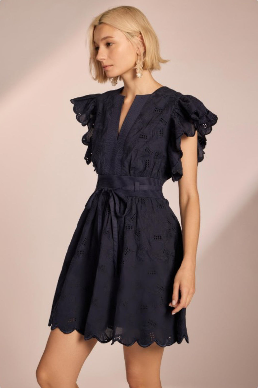 Cadee Scallop Mini Dress