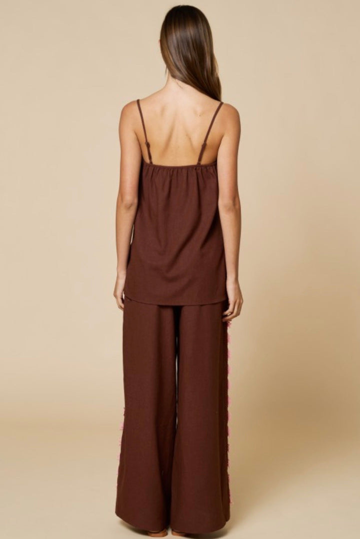 Jinnie Contrast Lace Detail Top