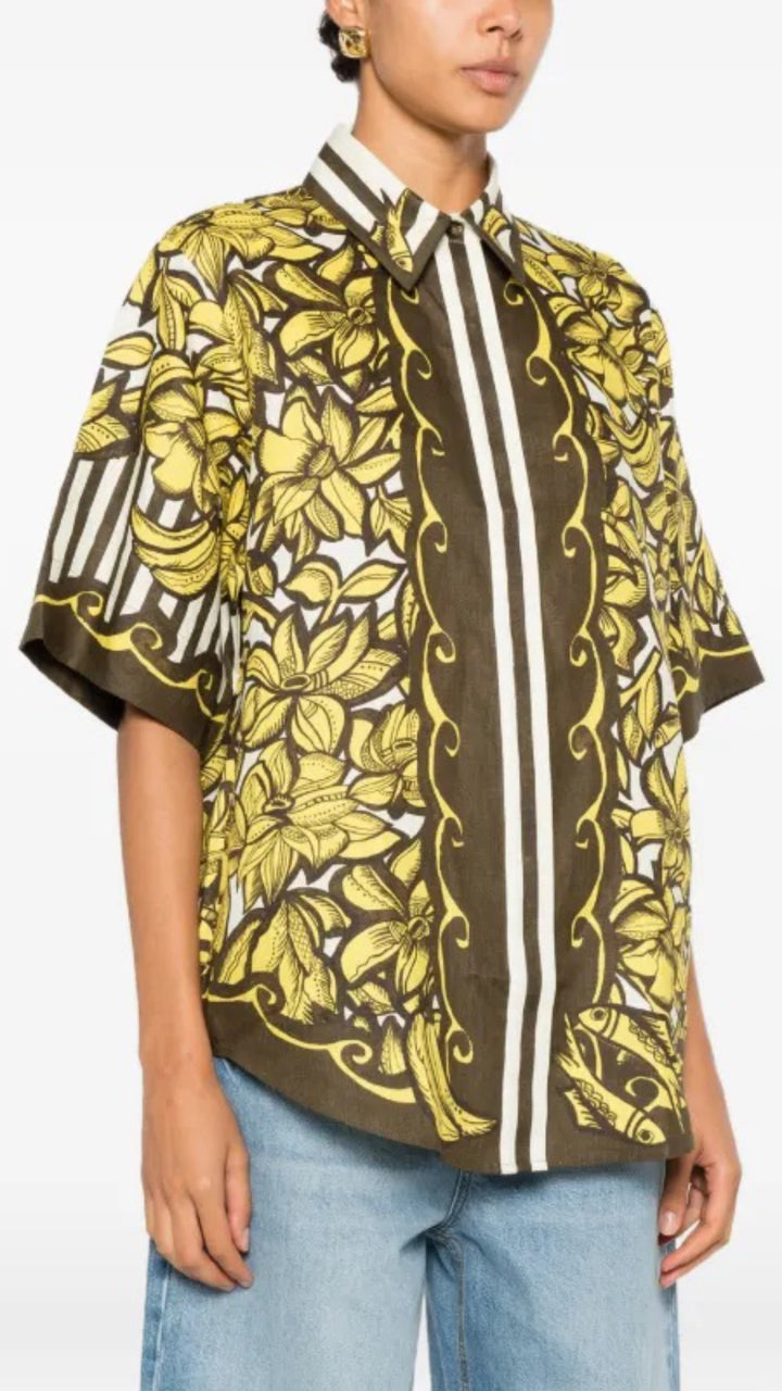 Adrenia Button Down Top