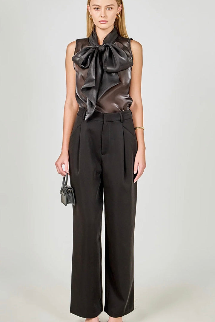 Marcela Organza Bow Top