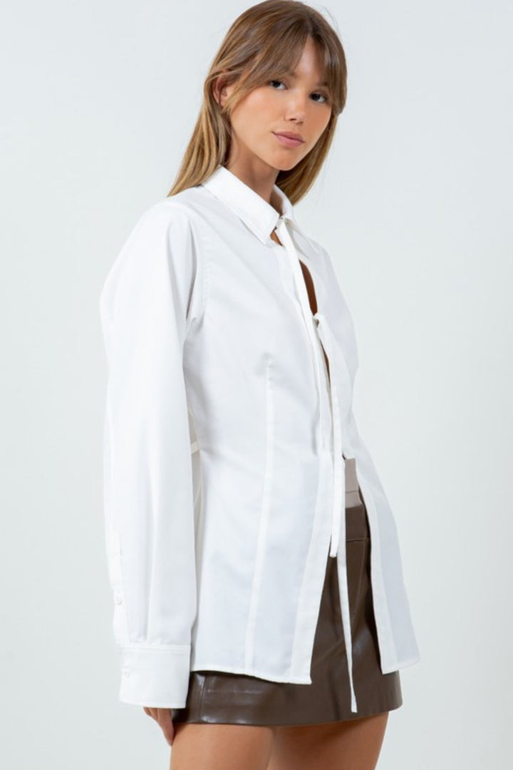 Ellera Poplin Collared Shirt