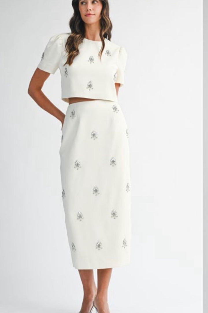 Leina Rhinestone Skirt