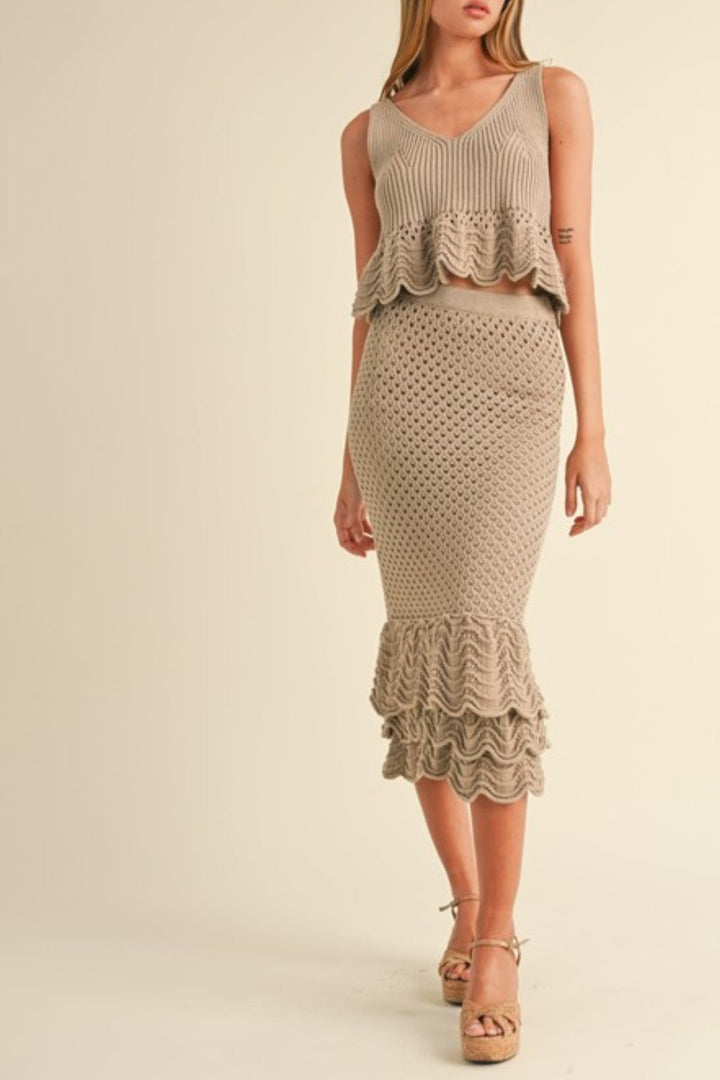 Crochet Midi Skirt