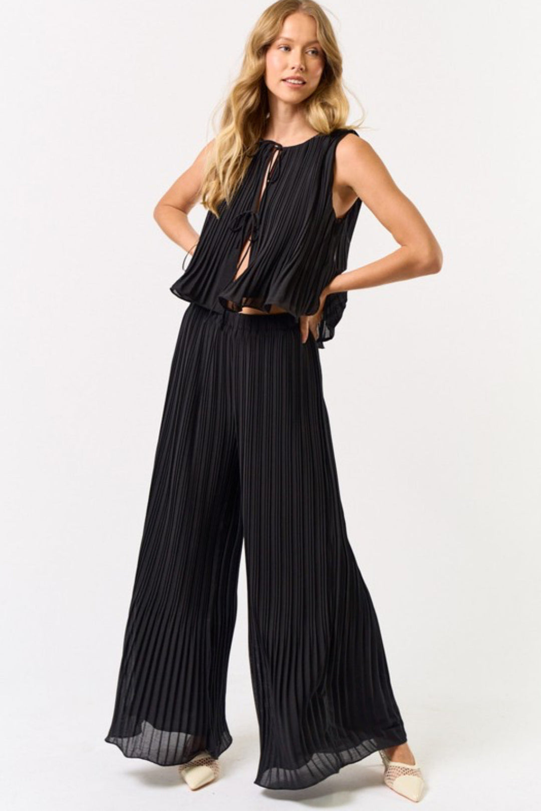 Pema Pleated Bottoms