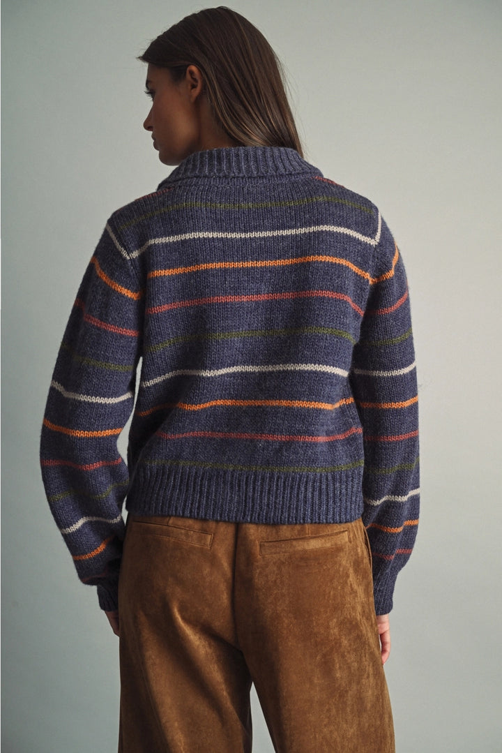 Emmie Striped Knit Cardigan