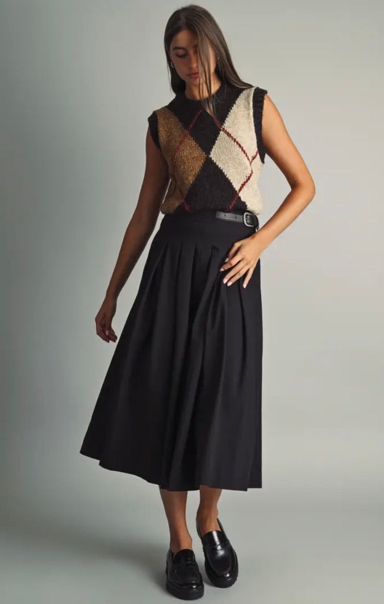 Argyle Sleeveless Top