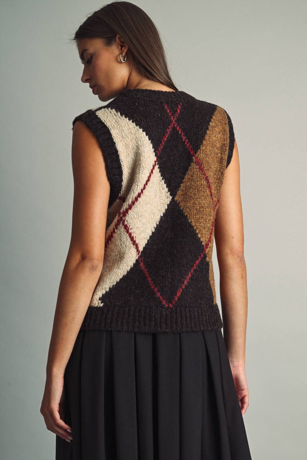 Argyle Sleeveless Top