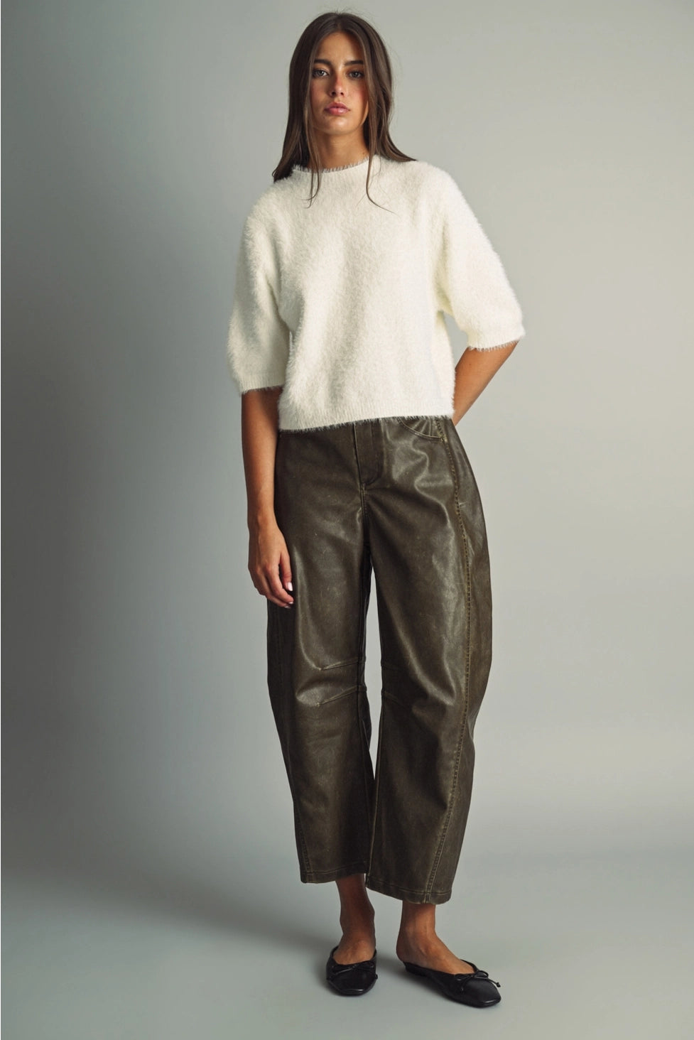 Fluffy Fur Knit Top