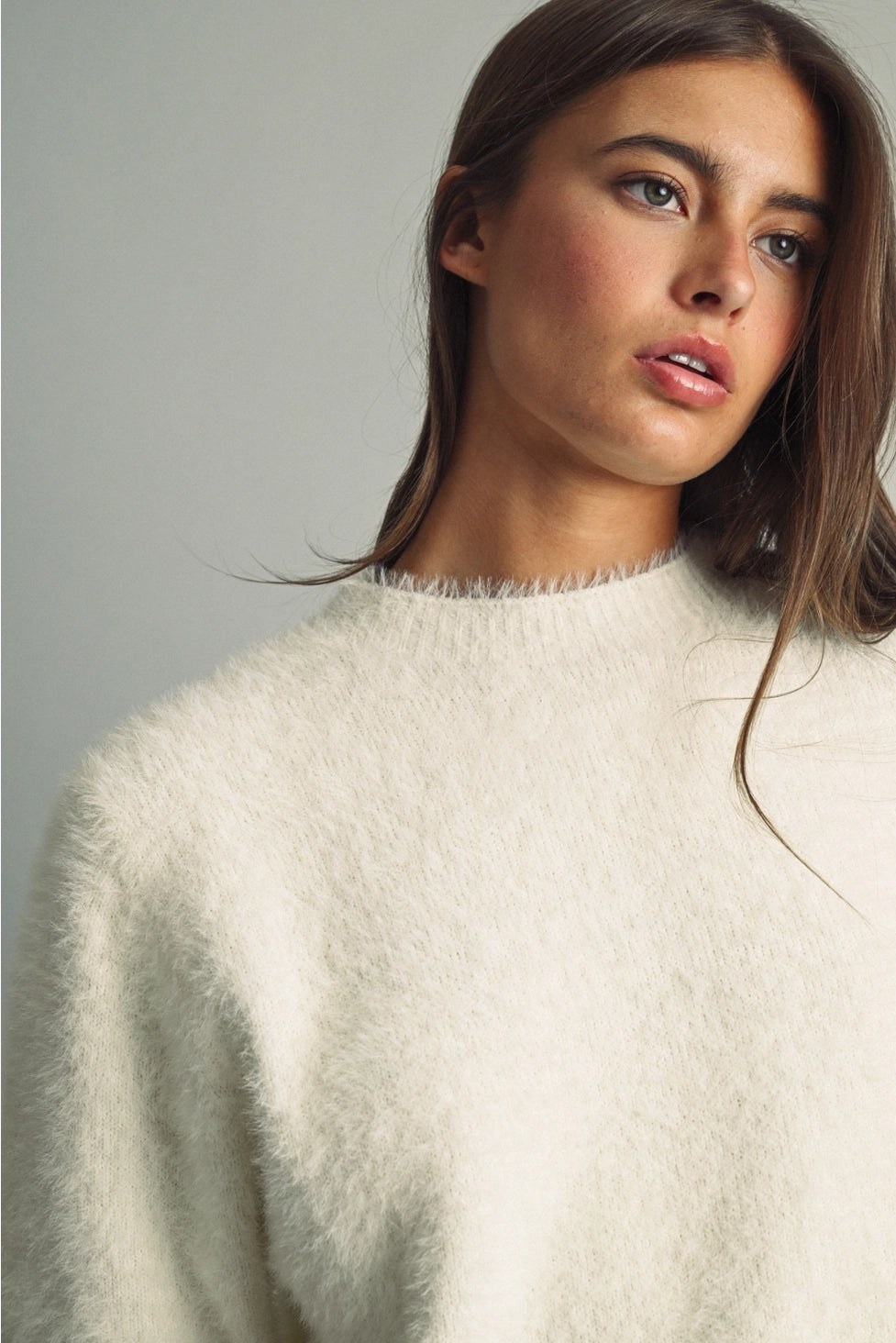 Fluffy Fur Knit Top