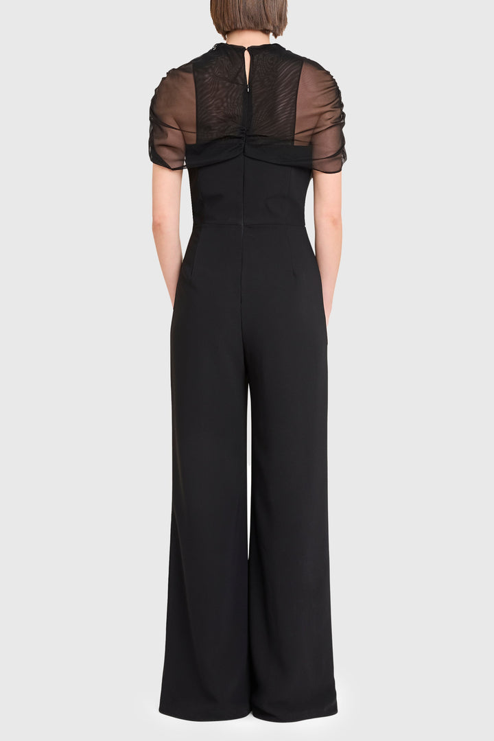 Cara Asymmetric Cape Jumpsuit
