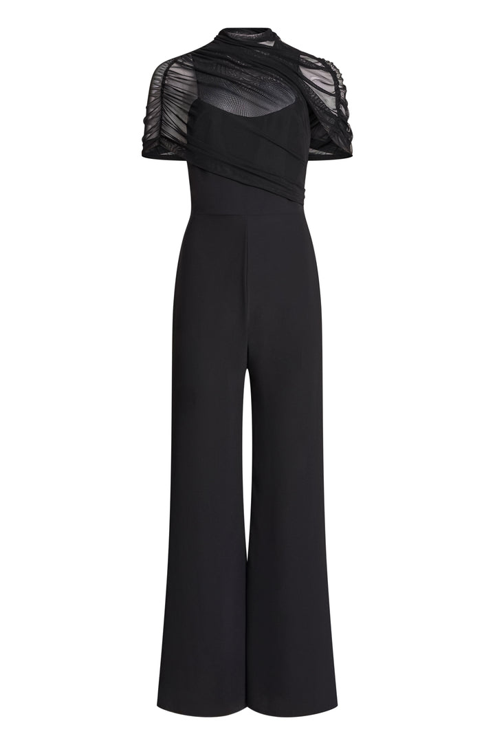 Cara Asymmetric Cape Jumpsuit