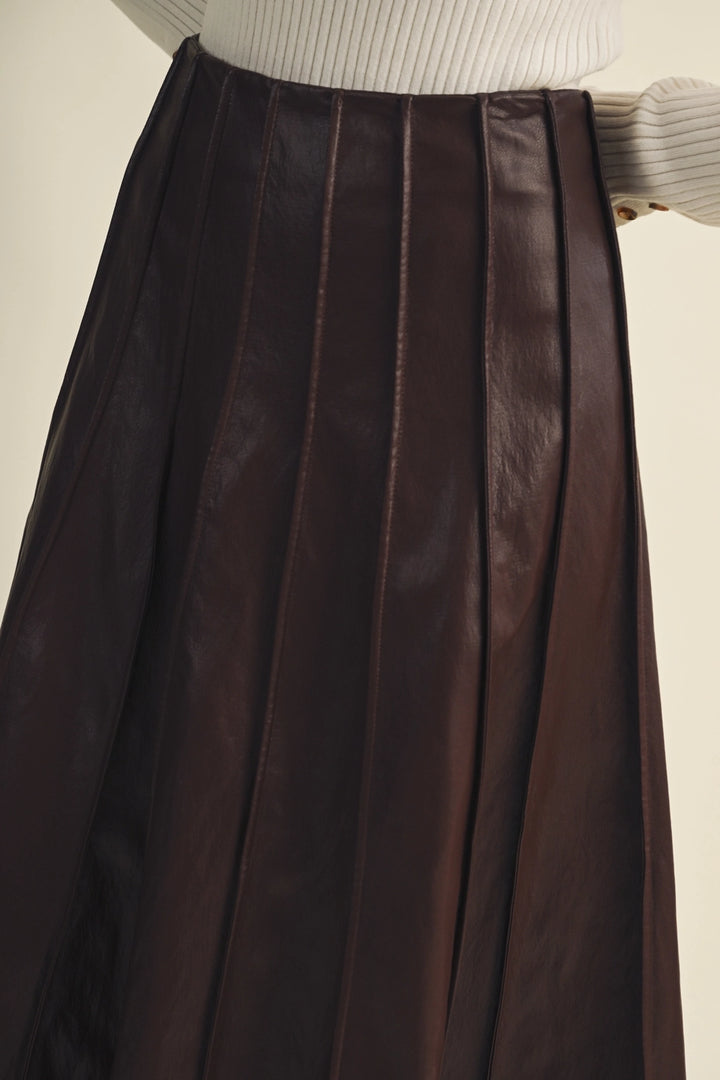 Bonnie Pleated Midi Skirt