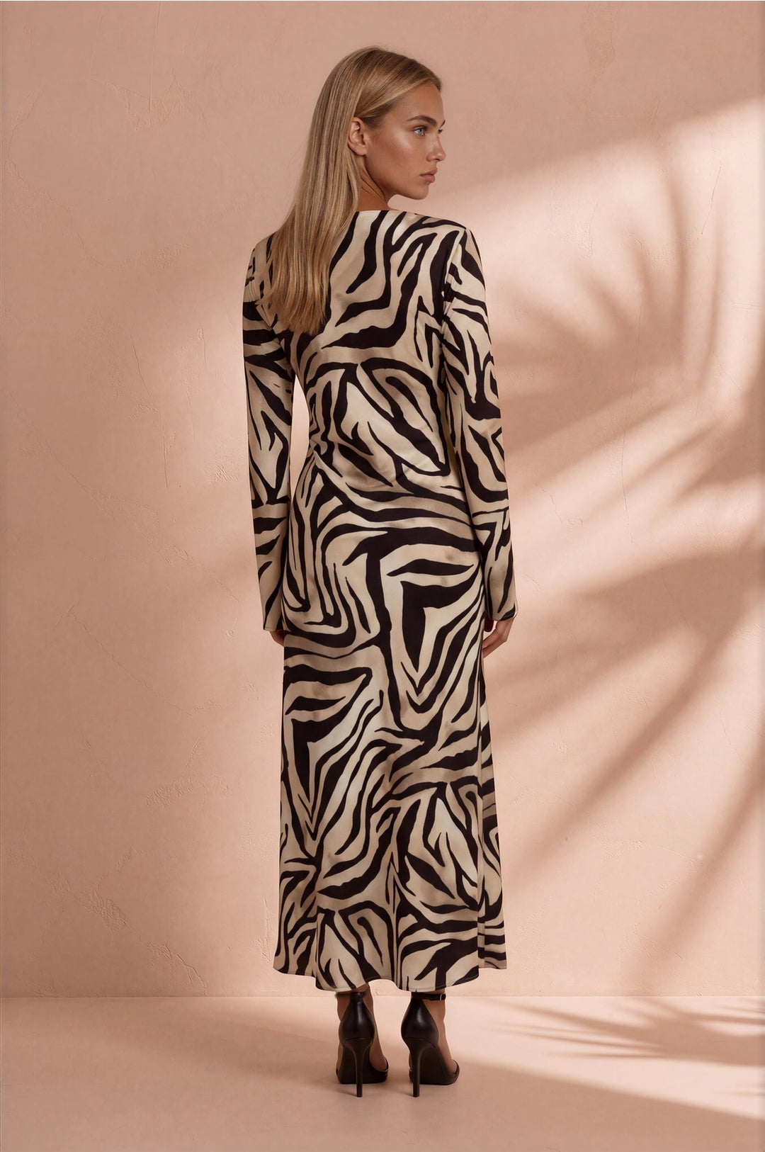 Geena Zebra Maxi Dress
