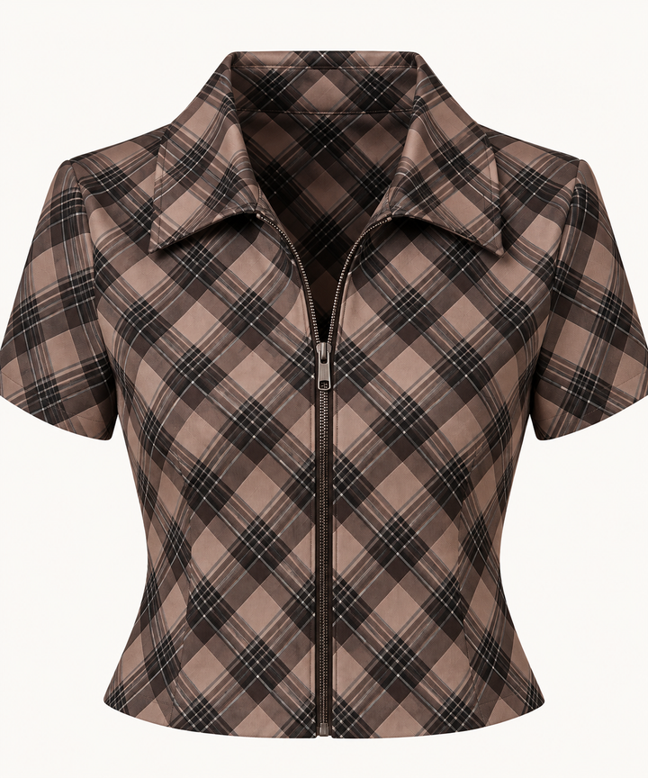 Rhyland Plaid Top