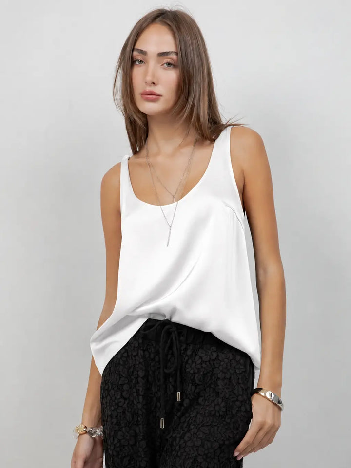 Bellina Sleeveless Silk Top