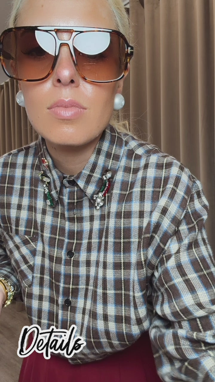 Sweet Chick Plaid Top