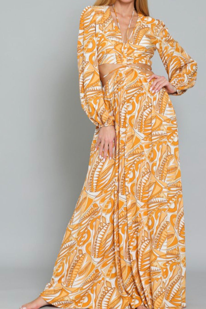 Lana Cut Out Waisted Maxi Dress